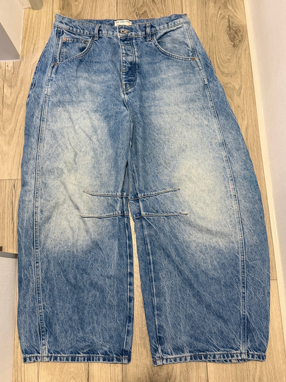 We The Free Light Blue barrel Jeans